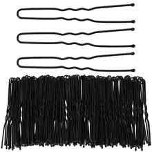 Black Wave U-Shaped Bobby Pins