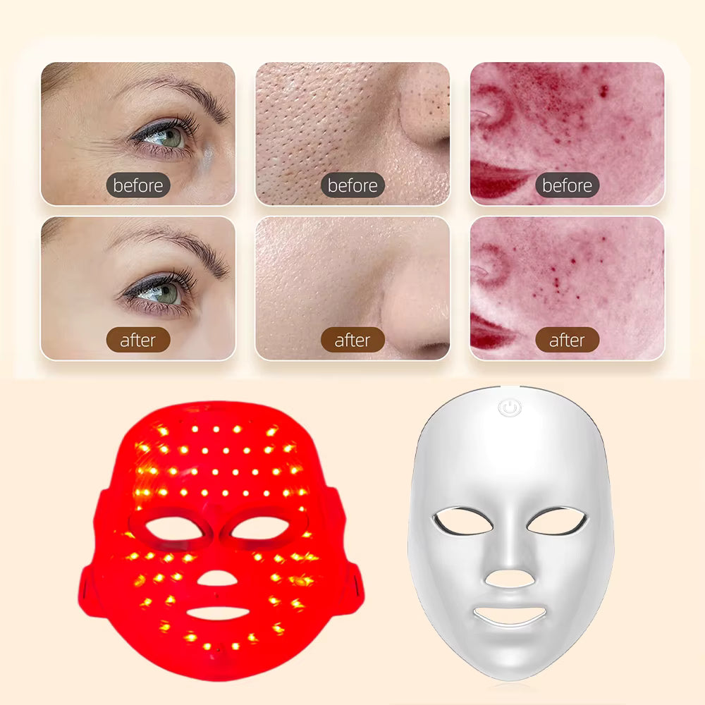 Wireless LED Mask 7 Color LED Face