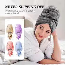 Microfiber Quick-Dry Hair Turban Cap