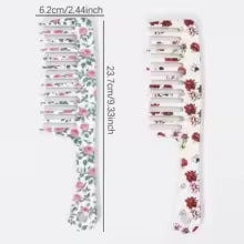 Floral Wide-Tooth Detangling Comb