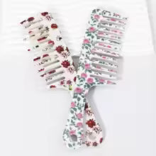 Floral Wide-Tooth Detangling Comb