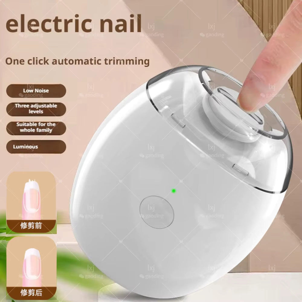 Electric Nail Clipper with LED Light