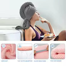 Microfiber Quick-Dry Hair Turban Cap