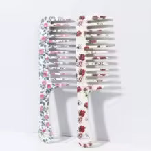 Floral Wide-Tooth Detangling Comb