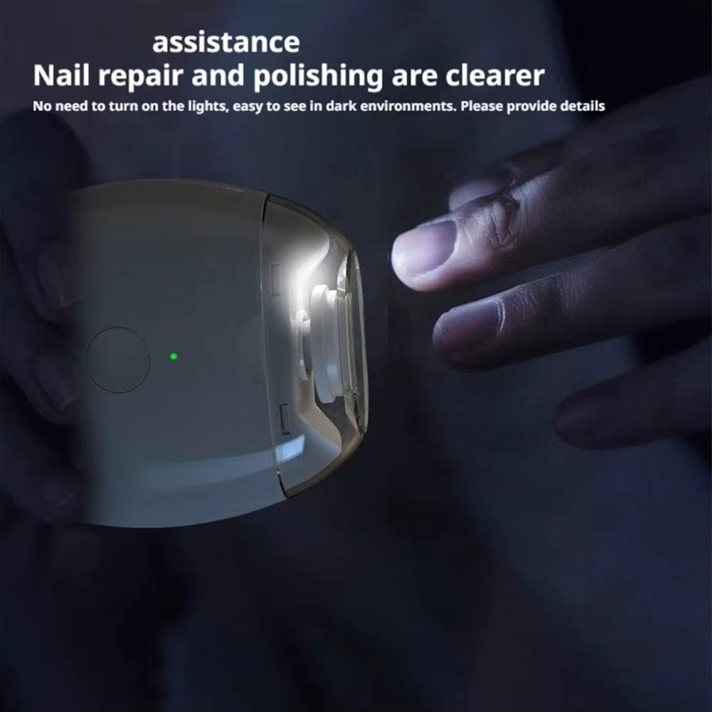 Electric Nail Clipper with LED Light