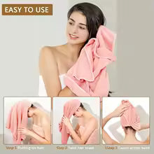 Microfiber Quick-Dry Hair Turban Cap