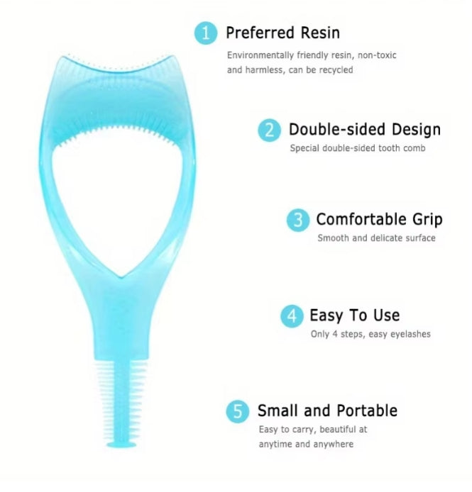 Mascara Applicator with Eyelash Curler Guard & Case