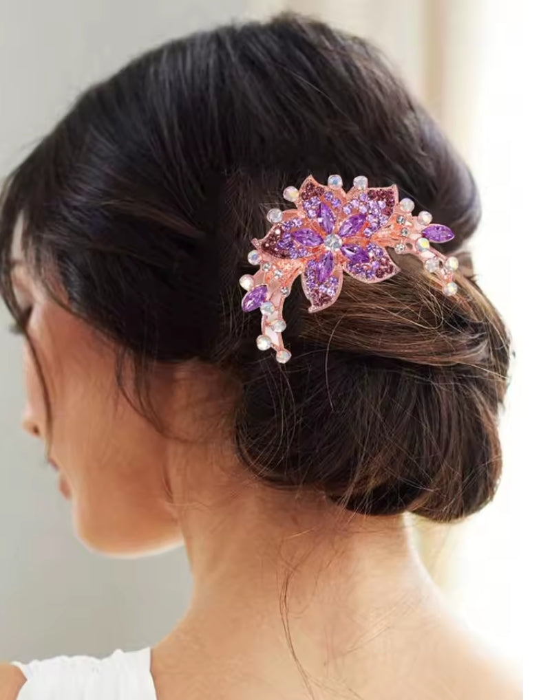 Crystal Flower Hair Sticker