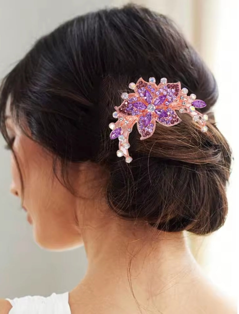 Crystal Flower Hair Sticker