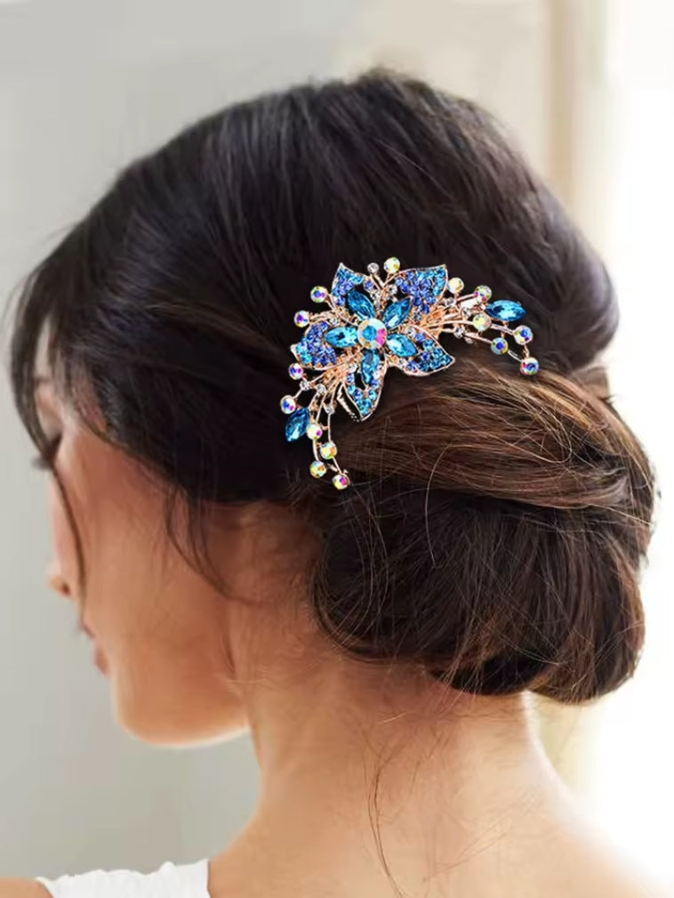 Crystal Flower Hair Sticker