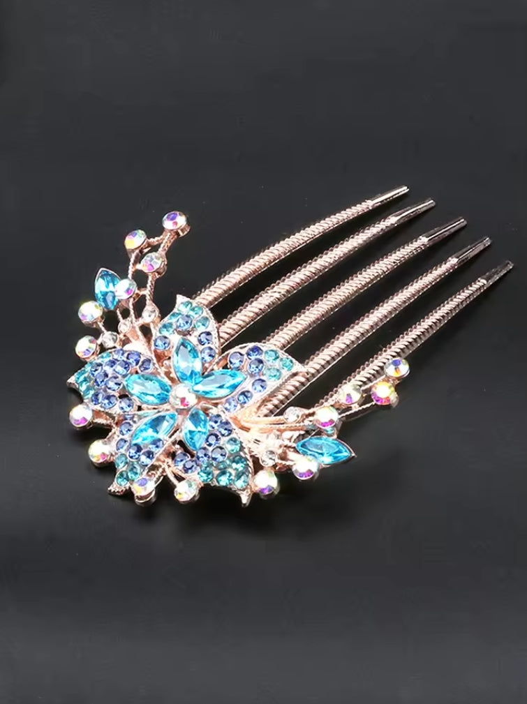 Crystal Flower Hair Sticker