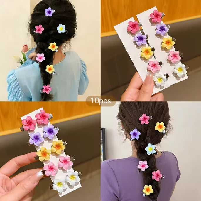 Colorful Flower Hair Clips