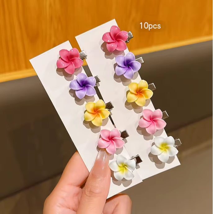 Colorful Flower Hair Clips
