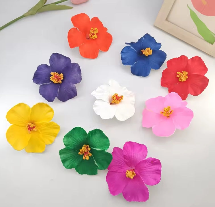 Caribbean Flower Hair Clips