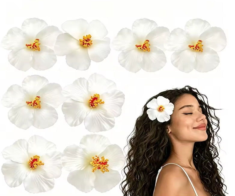 Caribbean Flower Hair Clips