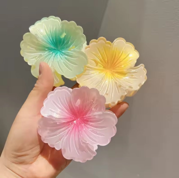 Flower Hair Claw Clip