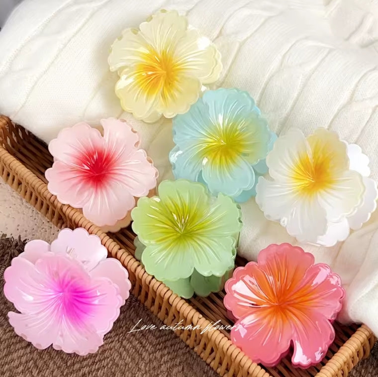 Flower Hair Claw Clip