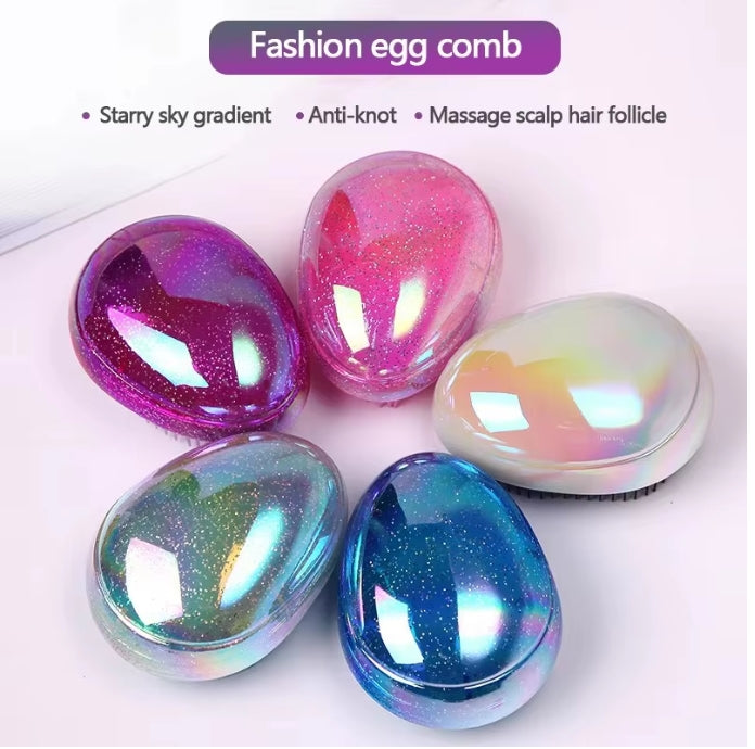 Egg-Shaped Detangling Scalp Massage Brush