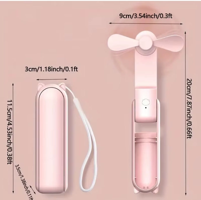 Foldable USB Rechargeable Mini Fan