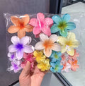 Gradient Flower Shark Clip Hair Accessory