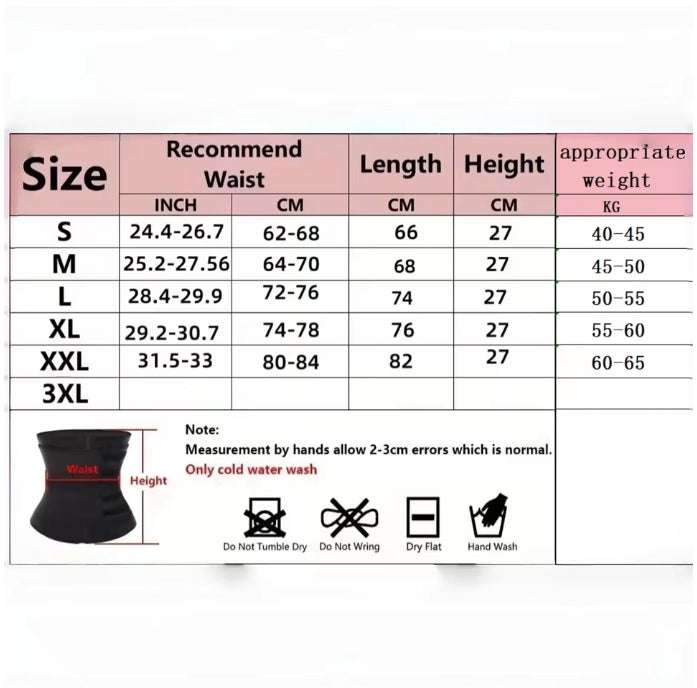 Waist Trainer & Sweat Trimmer Belt – Slimming Body Shaper