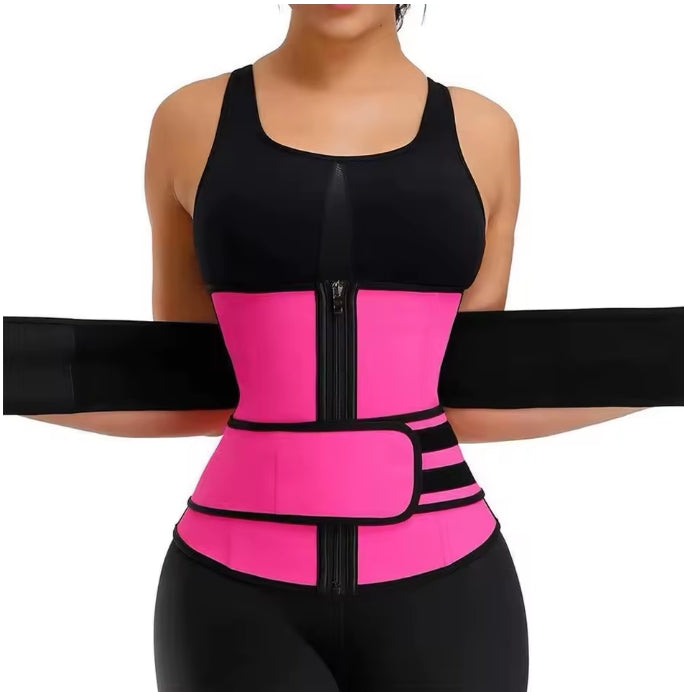 Waist Trainer & Sweat Trimmer Belt – Slimming Body Shaper