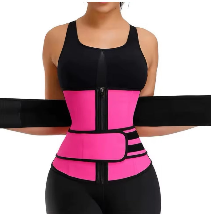 Waist Trainer & Sweat Trimmer Belt – Slimming Body Shaper