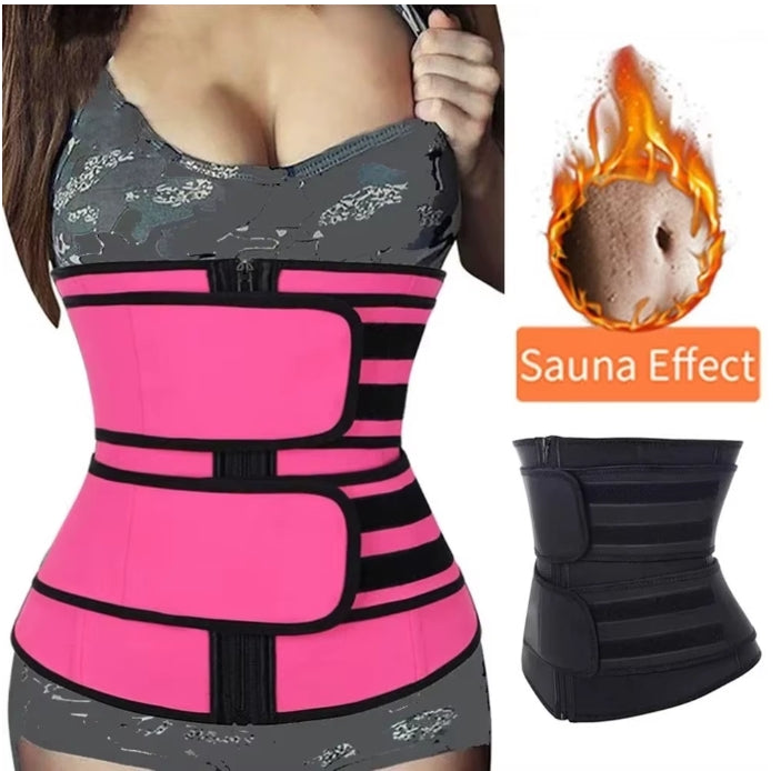 Waist Trainer & Sweat Trimmer Belt – Slimming Body Shaper
