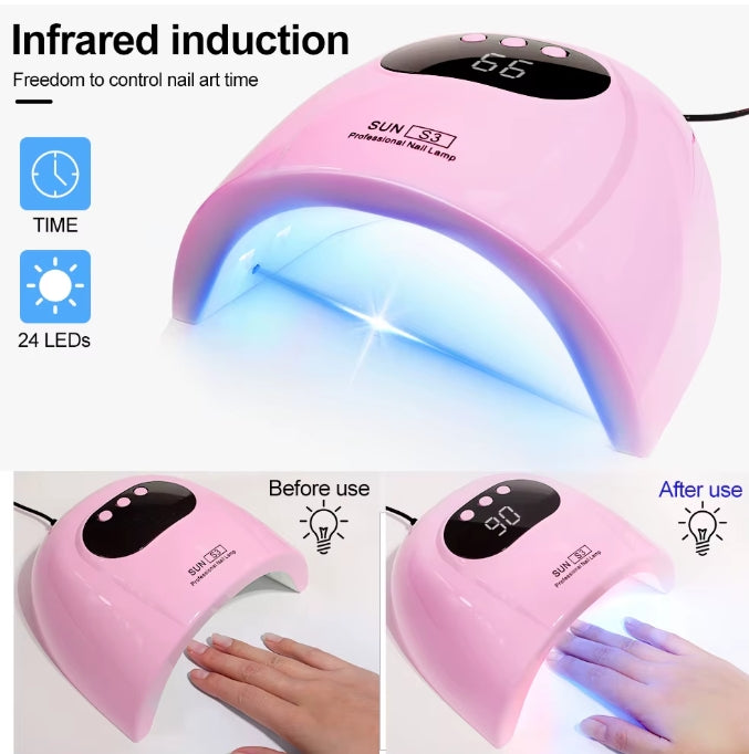 LED UV Nail Lamp with Motion Sensor & LED Display