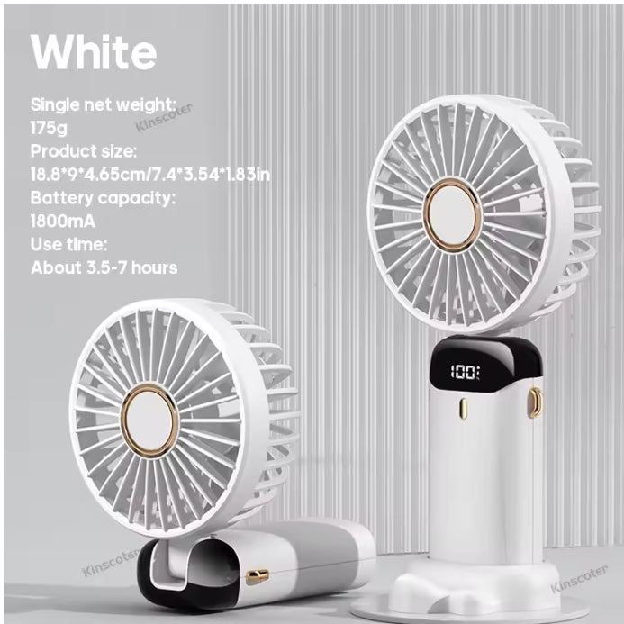 Portable Neck Fan with Phone Stand