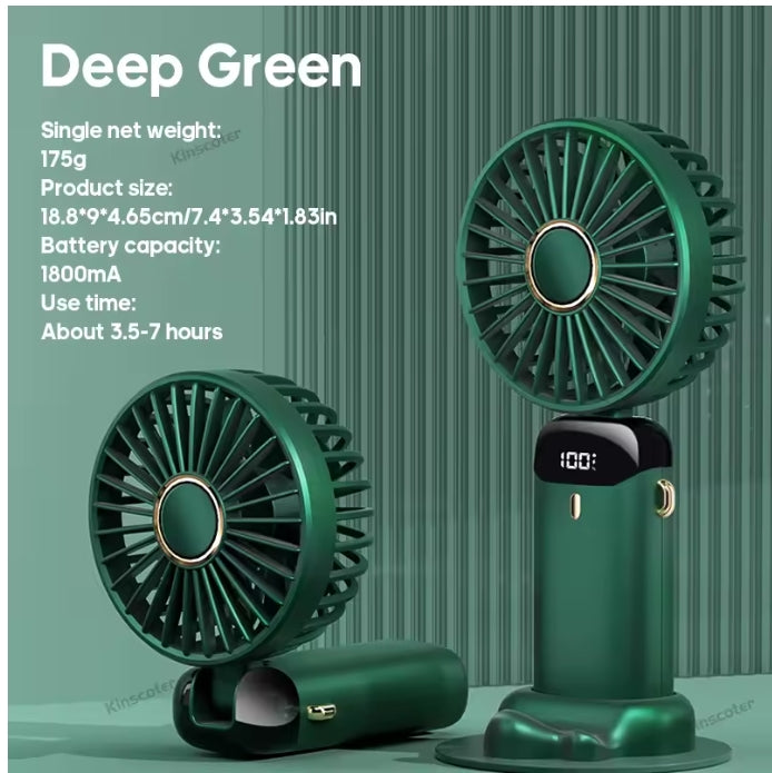 Portable Neck Fan with Phone Stand