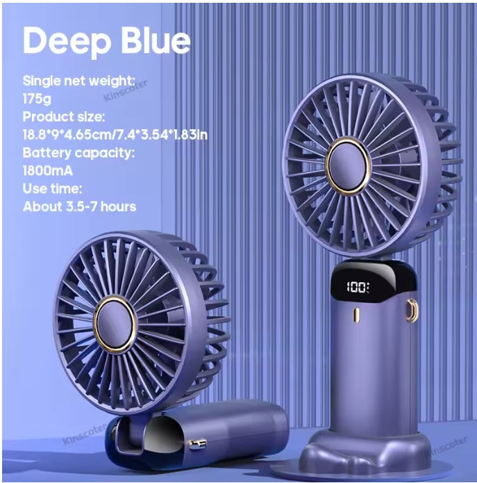 Portable Neck Fan with Phone Stand