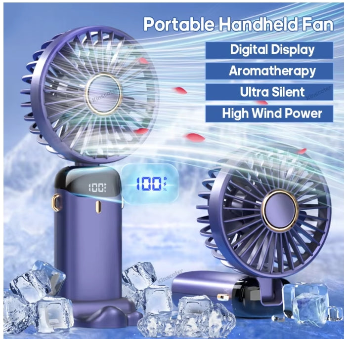 Portable Neck Fan with Phone Stand