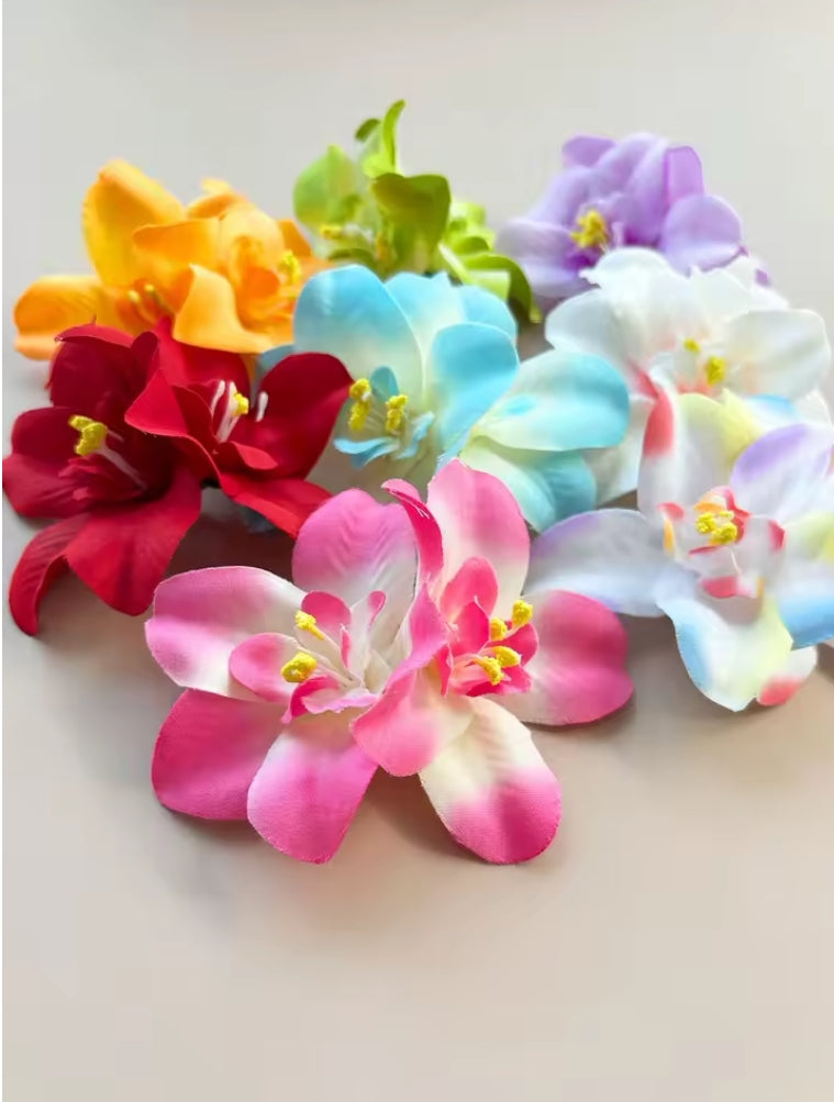 Hibiscus Flower Hair Clips