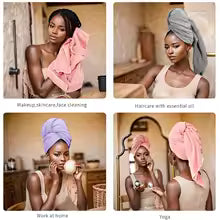 Microfiber Quick-Dry Hair Turban Cap